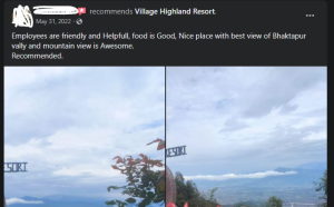 Review given by people for Village Highland Resort 3