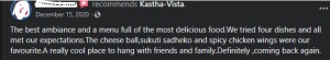People review their experience in Kasta Vista
