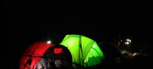 Managing tents for Manungkot camping